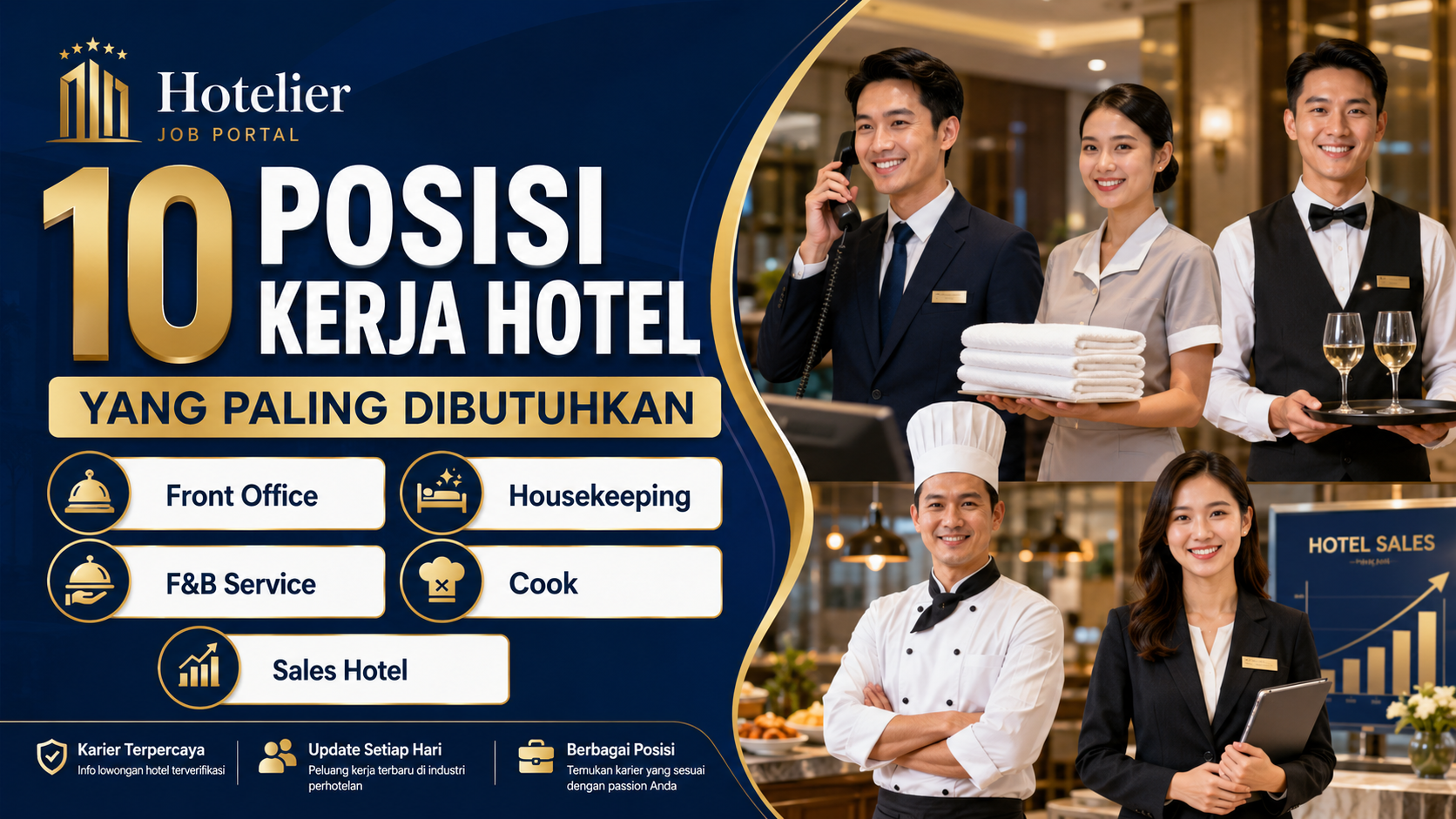 Kenali Jenis-Jenis Pekerjaan di Hotel dan Tugasnya